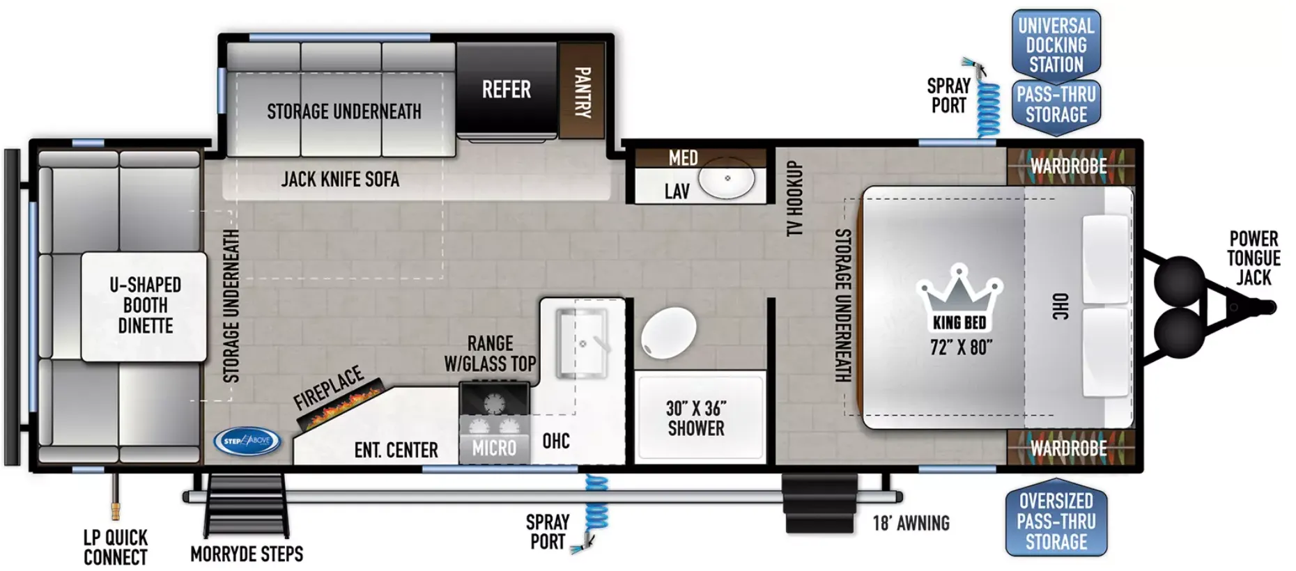 East to West Silver Lake 25KRD floor plan