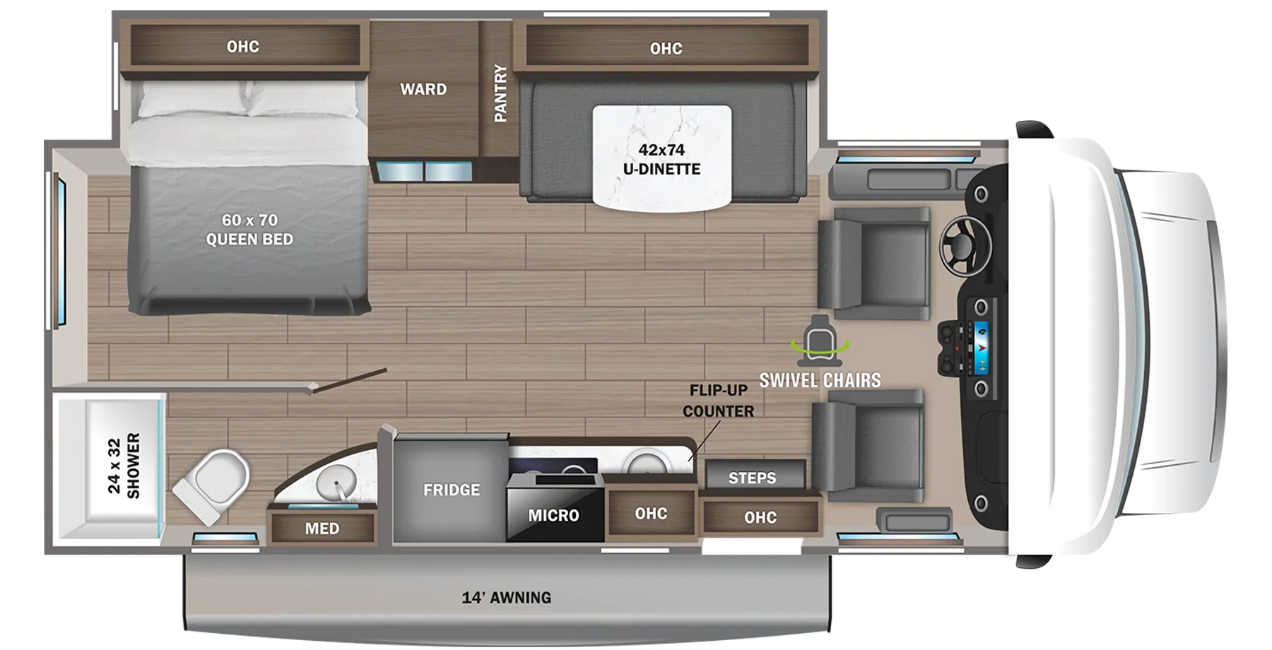 2023 Jayco Melbourne 24L - Floor plan