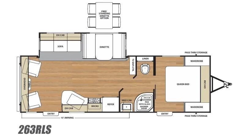 Coachmen Catalina Legacy Edition 263RLS floor plan