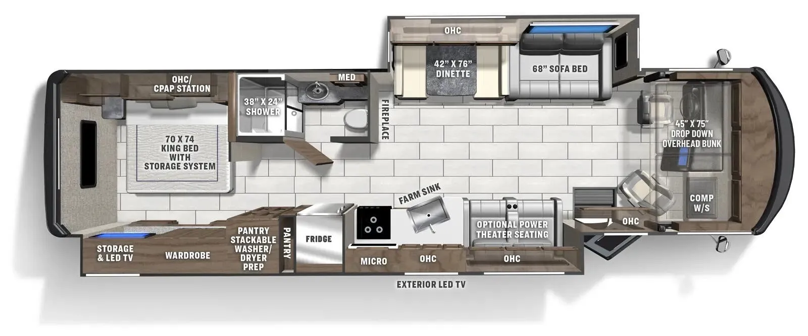 Coachmen Encore 355DS floor plan