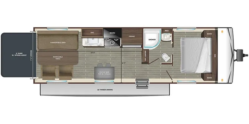 Starcraft Autumn Ridge 25THW floor plan