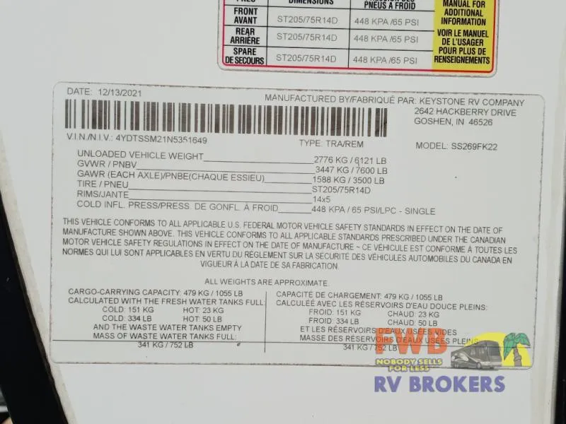 2022 CrossRoads Sunset Trail Super Lite 269FK - Photo 4