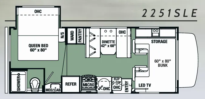 Forest River Forester LE 2251SLE floor plan
