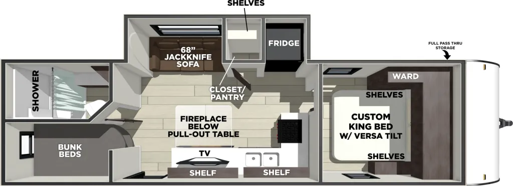 2026 Forest River Salem 260ICE floor plan