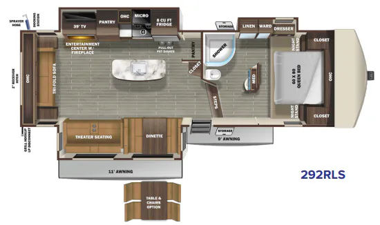 Starcraft Telluride 292RLS floor plan