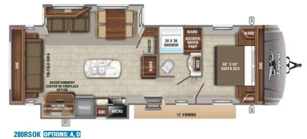Jayco Eagle HT 280RSOK floor plan