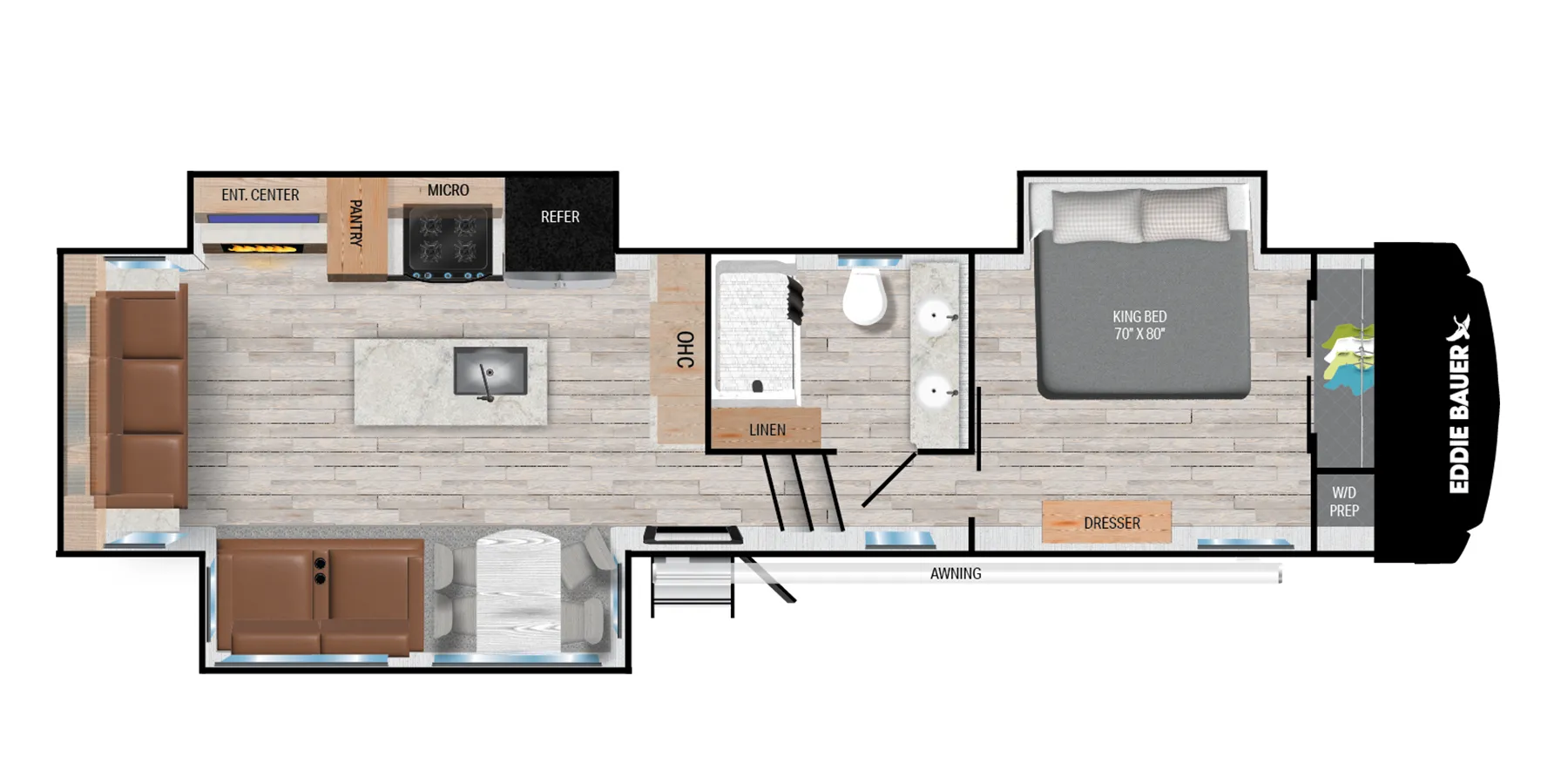 Heartland Eddie Bauer 3101RL floor plan