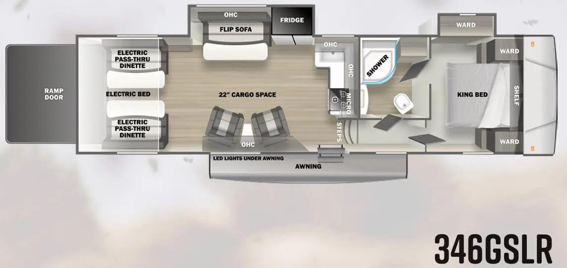 Forest River Sandstorm SLR 346GSLR floor plan