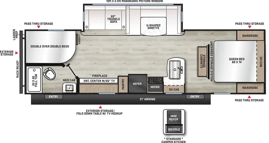 2026 Coachmen Catalina Legacy Edition 273DBHCK floor plan