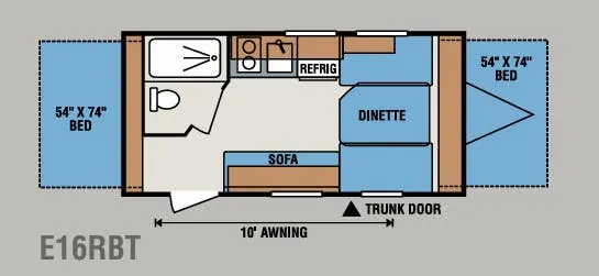 K-Z Spree Escape E16RBT floor plan