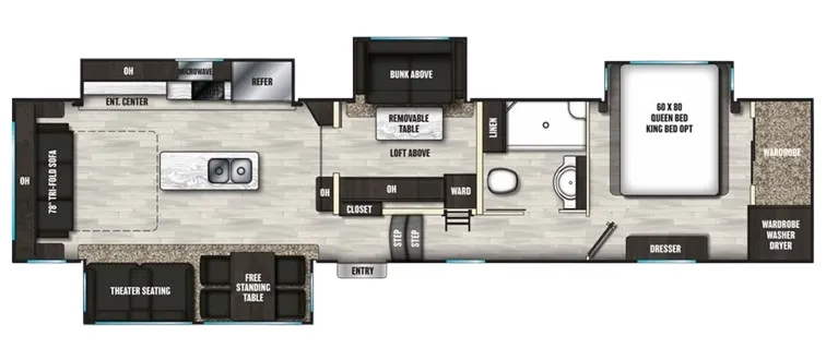2021 Coachmen Brookstone 398MBL - Floor plan
