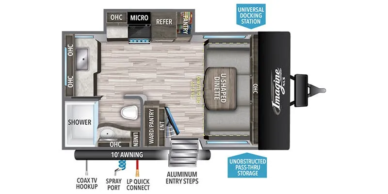 Grand Design Imagine XLS 15FLE floor plan