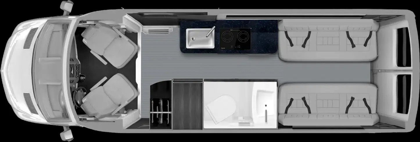 Grech RV Strada-ion AWD TWIN BED floor plan