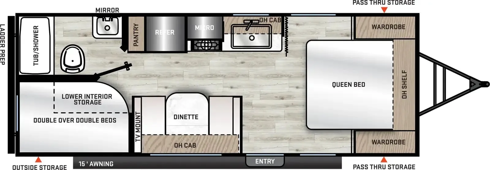 Coachmen Catalina Summit Series 8 8 211BH floor plan