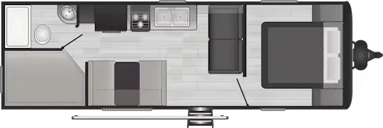 Keystone Hideout 25BHWE floor plan