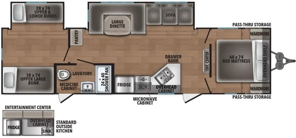 2026 Shasta RVs Shasta 32DS floor plan