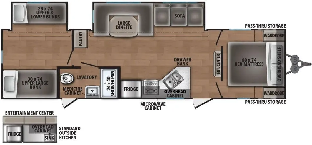 2026 Shasta RVs Shasta 32DS - Floor plan