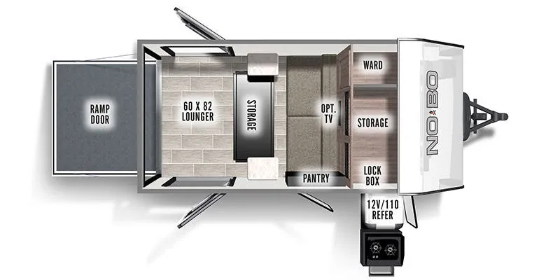 2023 Forest River No Boundaries NB10.6 floor plan