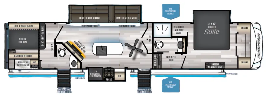 Forest River Cherokee Arctic Wolf 3770 SUITE floor plan