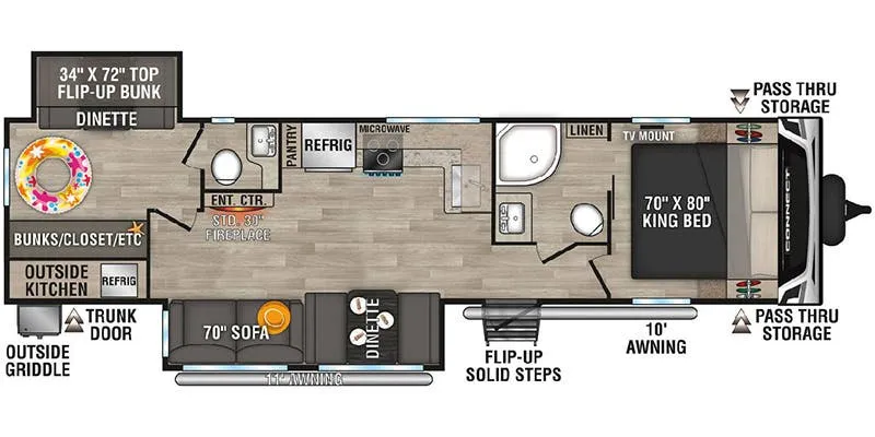 K-Z Connect C322BHK floor plan
