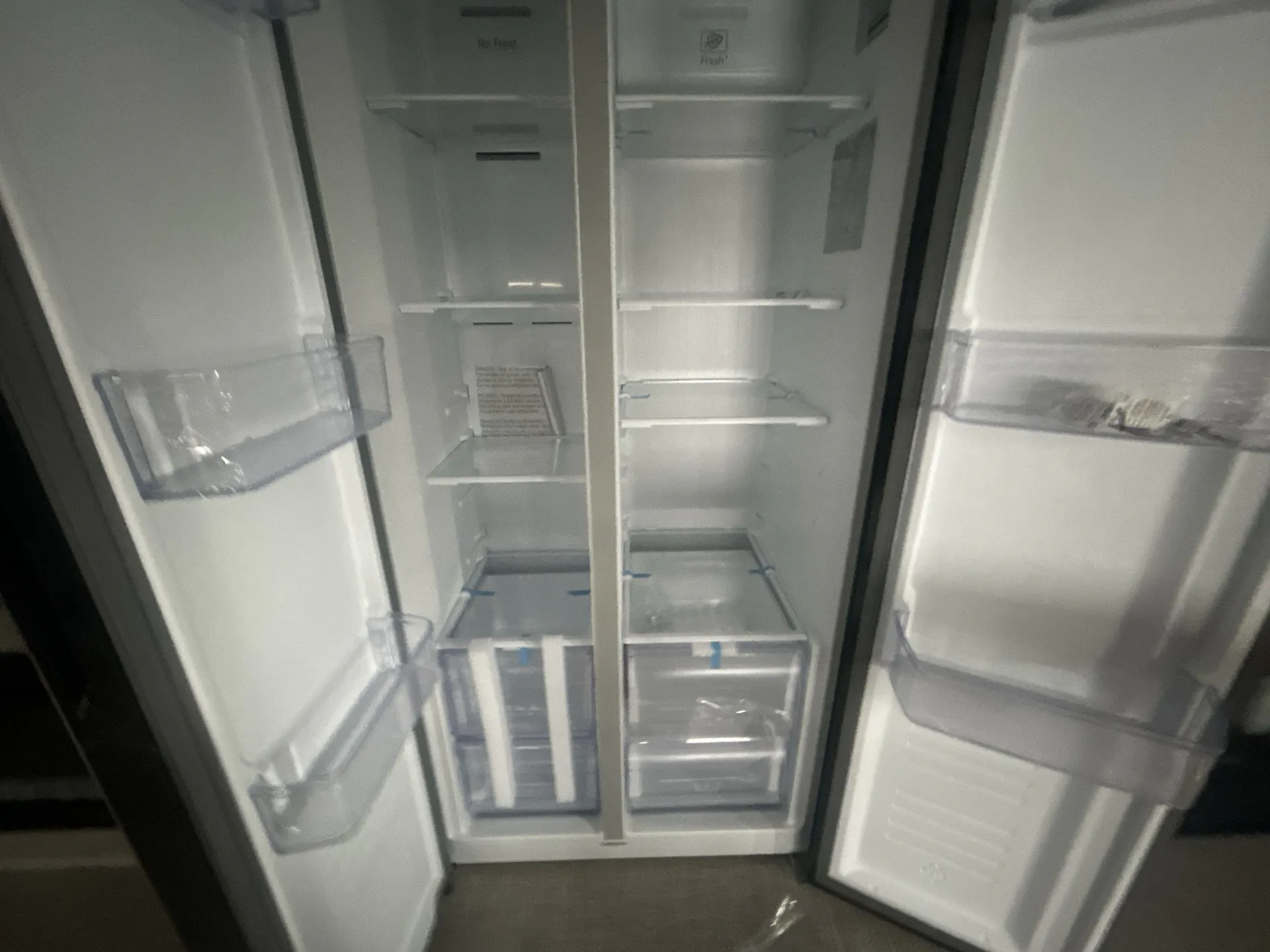 2026 Forest River Wildwood Heritage Glen 376FAM — fridge open
