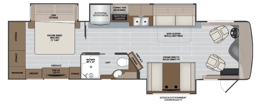 Holiday Rambler Nautica 33TL floor plan