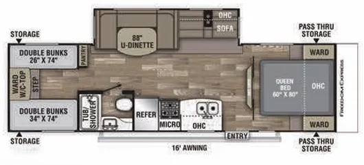 Coachmen Freedom Express Select 29SE floor plan