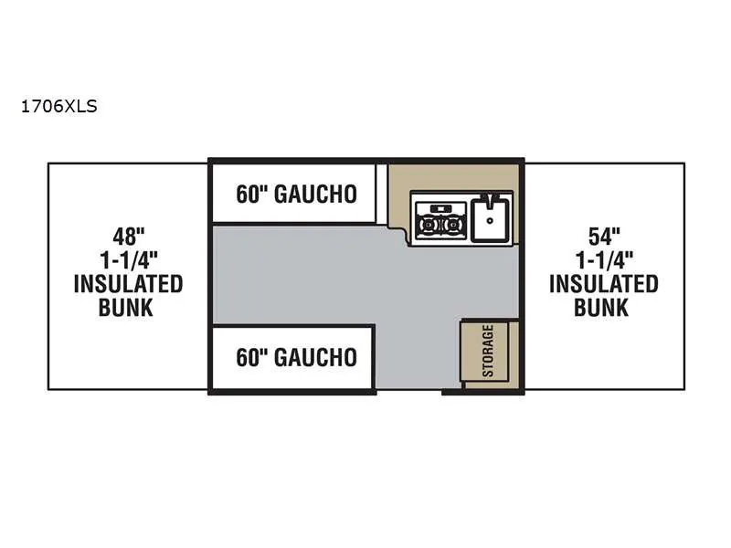 2023 Forest River Viking 1706XLS — Floor plan