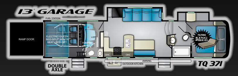 Heartland Torque TQ 371 floor plan