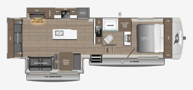 2027 Jayco Eagle 29RLC floor plan