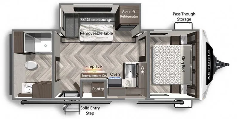 2021 Dutchmen Astoria 2203RB floor plan