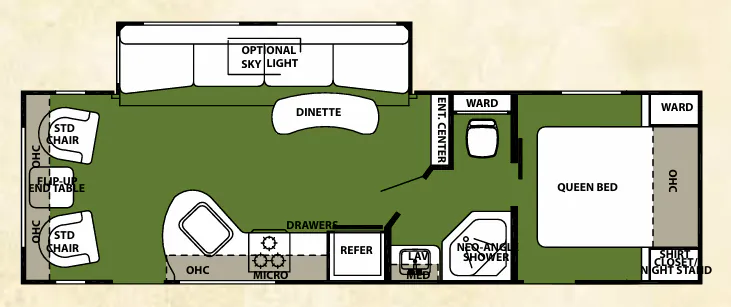 Forest River Cherokee 264U floor plan