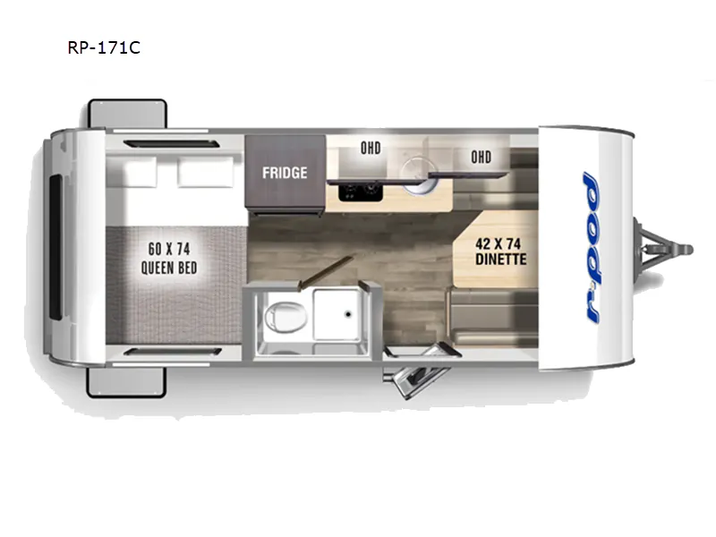 2024 Forest River R-Pod 171 — Floor plan
