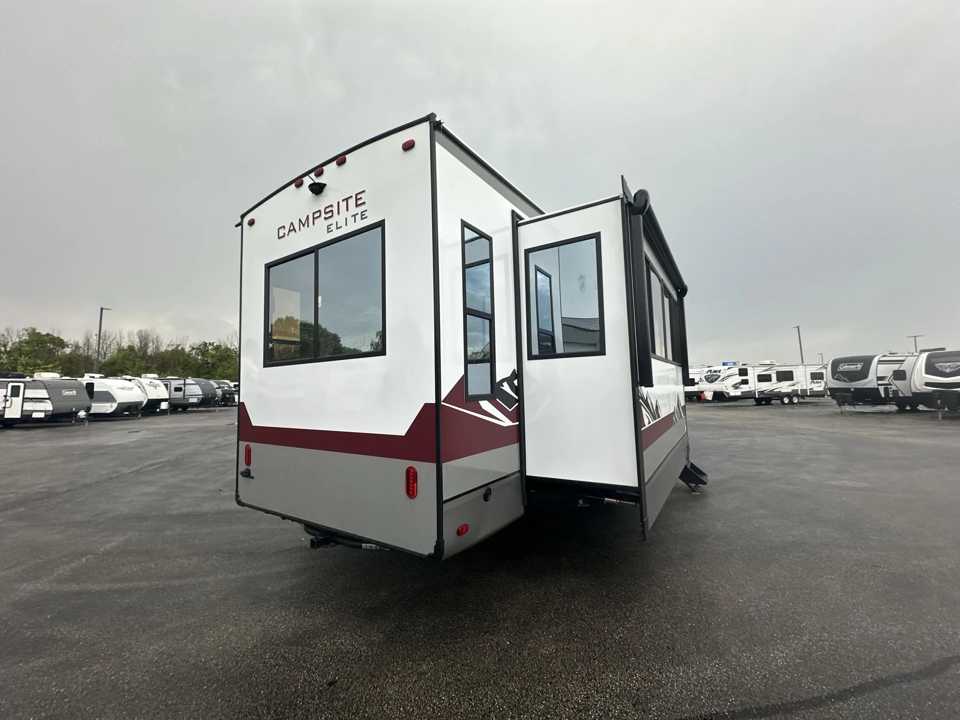 2027 Forest River Campsite Elite 36RF — backside