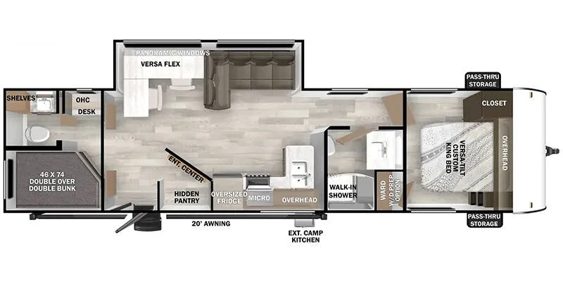 2025 Forest River Wildwood 29BDB - Floor plan