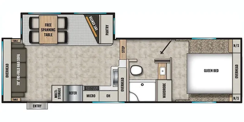 2025 Coachmen Chaparral Lite 254RLS floor plan
