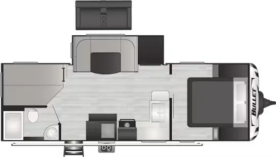 Keystone Bullet Premium 250BHS floor plan