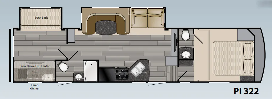 Heartland Pioneer PI 322 floor plan