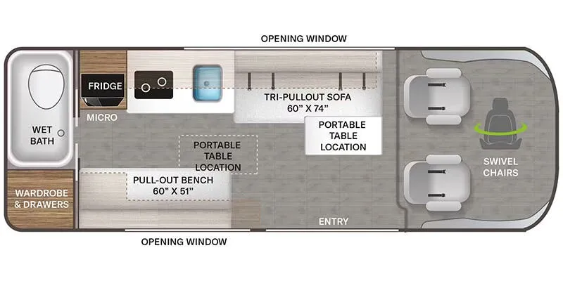 Thor Motor Coach Dazzle 2HB floor plan