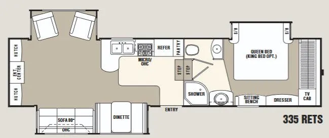 Coachmen Wyoming 335 RETS floor plan