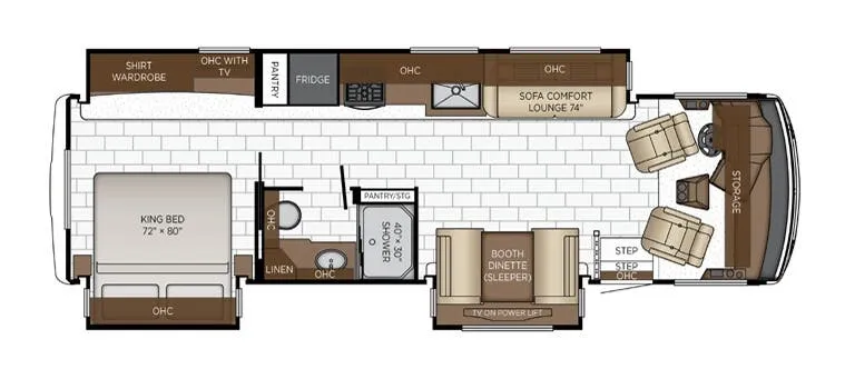 2027 Newmar Bay Star Sport 3225 - Floor plan