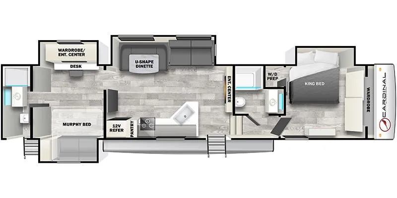 Forest River Cardinal 41DS floor plan