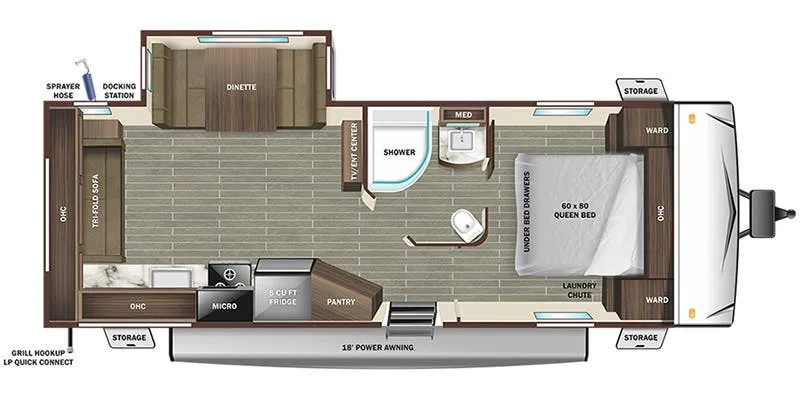 Starcraft Super Lite 242RL floor plan