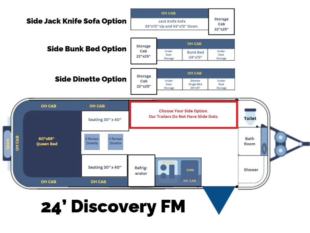 Casita Discovery FM floor plan
