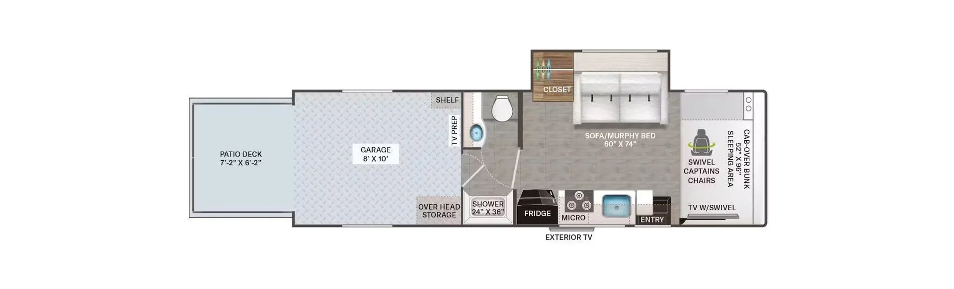 2027 Thor Motor Coach Outlaw 29T - Floor plan