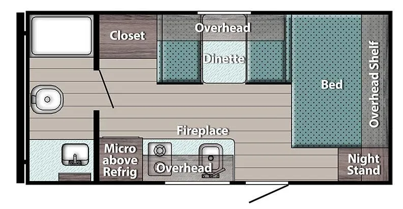 Gulf Stream Trailmaster Lite Super Lite 178RB floor plan