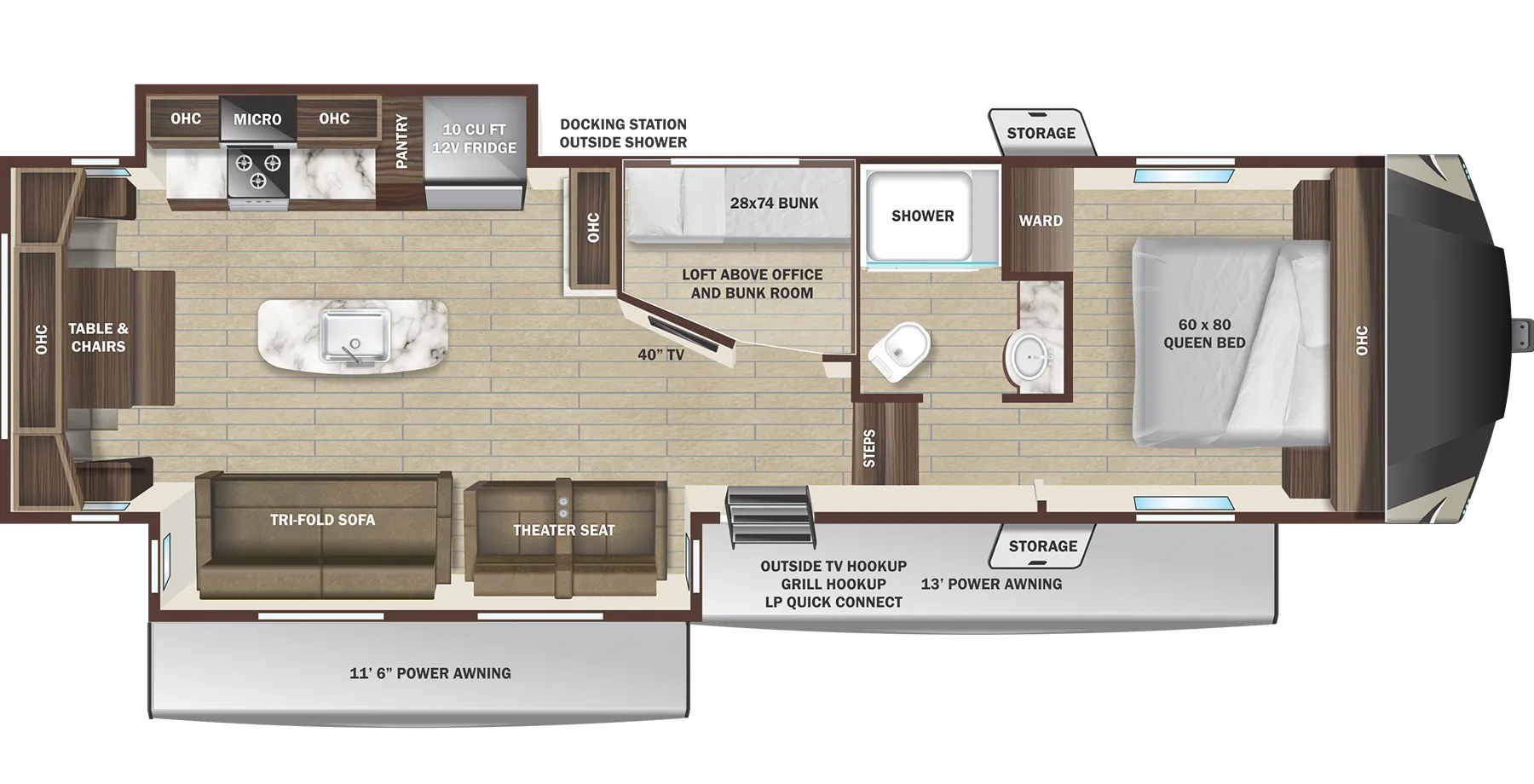 Highland Ridge Silverstar Light Duty 304BHS floor plan