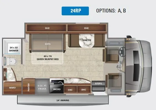 Jayco Melbourne Prestige 24RP floor plan