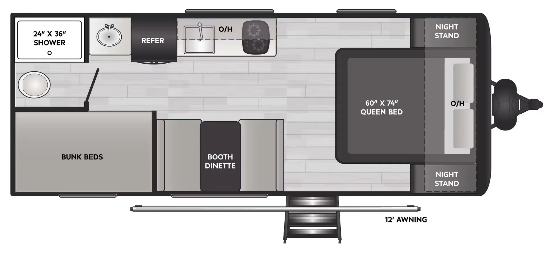 2026 Keystone Springdale Classic 20BHWE - Floor plan