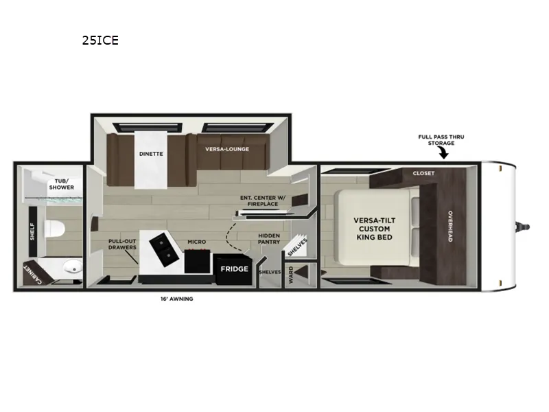 2026 Forest River Salem Cruise Lite 25ICE - Floor plan